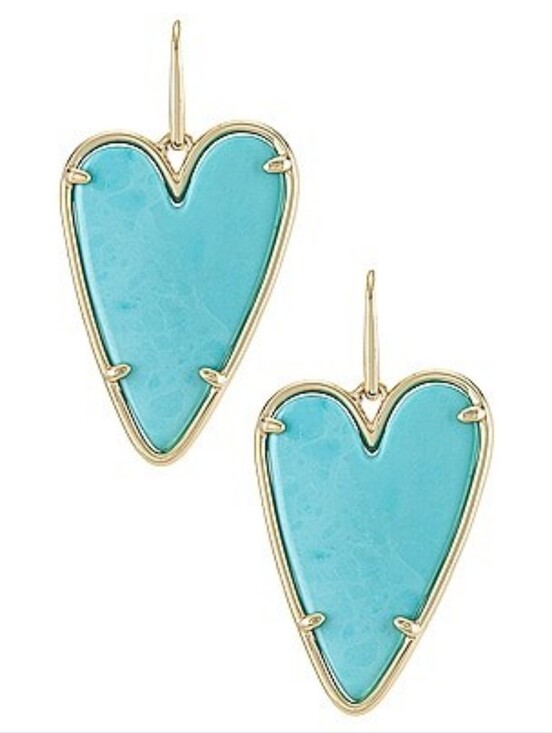 Kendra Scott Jewelry - Kendra Scott Ansley Drop Earring in Light Blue Turquoise Magnesite New
